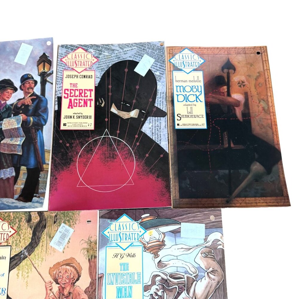 Classic Illustrated Comic Books Lot 12 Secret Agent Tom Sawyer Moby Dick Berkley - Picture 8 of 10